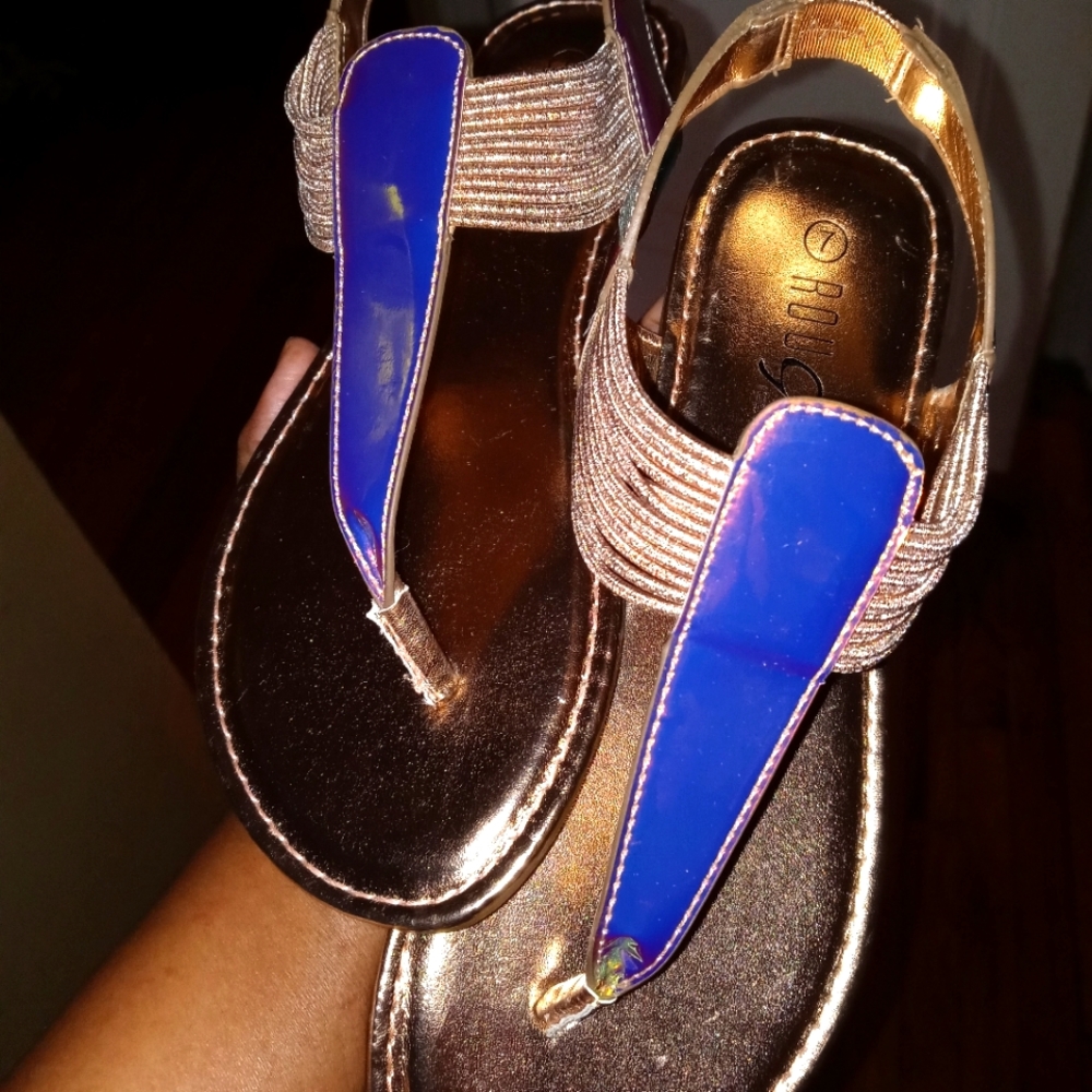 Iridescent Gladiator Sandal